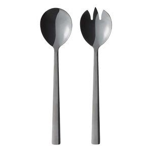 AIDA Denmark Raw Salad Servers Silver Black New in Box NEW